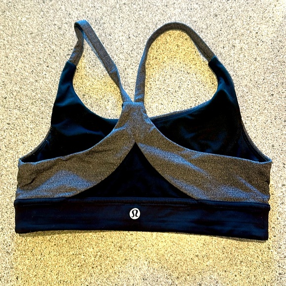 lululemon athletica Other - Lululemon Athletica Black and Gray Racerback Sports Bra